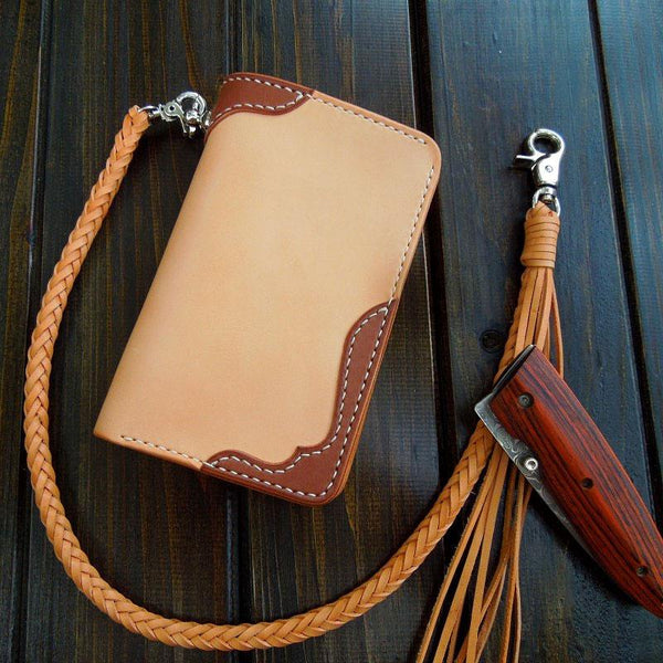 Short Trucker Wallet With A Ring for Chain or Lanyard Stylish 