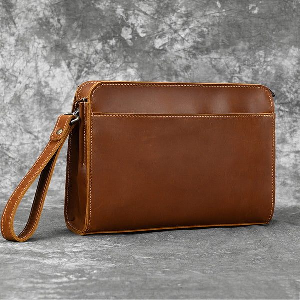 men's wristlet bag Leather Men's Wristlet Bag Clutch Bag for Men Mens Clutch Bag Leather Clutch for Men