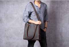 tote bag with shoulder strap Cool Mens Leather Tote Bag Leather Tote Bag on Shoulder Mens Leather Mens Tote Bag Leather Tote Bag for Men