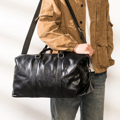 duffle luggage bag Black Luggage And Duffle Bags Black Leather Mens 16