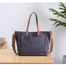 canvas tote bag mens Gray Canvas Tote Bag for Men Canvas Tote Bag Crossbody Tote Bag On Shoulder Mens