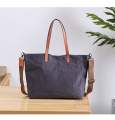 mens tote bag canvas Gray Canvas Tote Bag for Men Canvas Tote Bag Crossbody Tote Bag On Shoulder Mens