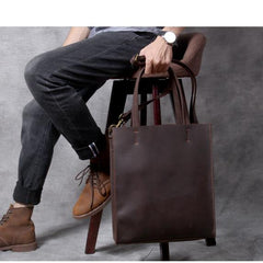 men's tote bag designer Leather Tote Bags For Men Leather Tote Bag on Shoulder Mens Leather Tote Bag