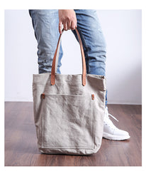 tote bag mens White Mens Canvas Tote Tote bag On Shoulder Mens Canvas Work Tote Bags for Men