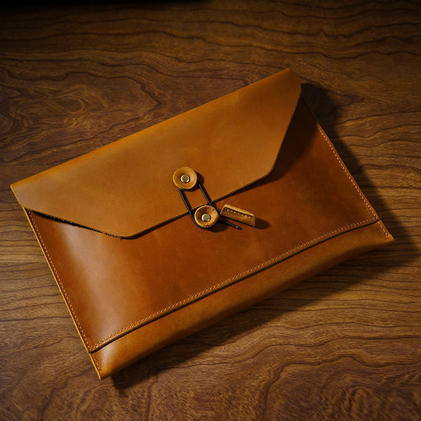 Brown Leather Clutch Bag Mens Leather Envelope Bag Leather Clutch Purse Large Envelope Bag