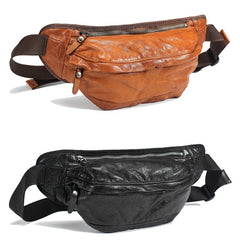 Leather Belt Bag For Men Leather Fanny Pack Crossbody Men Chest Bag Best Leather Waist Bag Hip Bag Leather Bum Pack For Men 