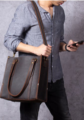 men's tote bag for work Cool Mens Leather Tote Bag Leather Tote Bag on Shoulder Mens Leather Mens Tote Bag Leather Tote Bag for Men