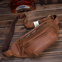 Best Mens Leather BeltBag For Men Leather cross body sling bag Fanny Pack Chest Bag Best Leather Bumbag 