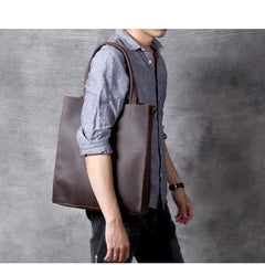 men leather tote Leather Tote Bags For Men Leather Tote Bag on Shoulder Mens Leather Tote Bag