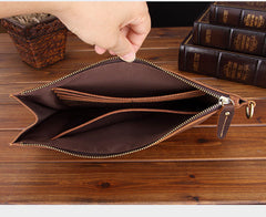 Large Wristlet Bag for Men Mens Leather Clutch Purse Large Wristlet Wallet Leather Wristlet Wallet