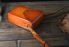 smartphone crossbody bag Handmade Leather Box Bag Mens Crossbody Cell Phone Purse Crossbody Womens Leather Phone Crossbody Bag