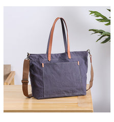 canvas tote bag men Gray Canvas Tote Bag for Men Canvas Tote Bag Crossbody Tote Bag On Shoulder Mens