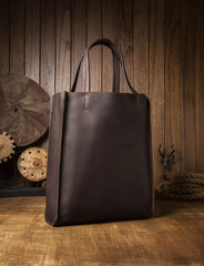 Leather Tote Bags For Men Leather Tote Bag on Shoulder Mens Dark Brown Leather Tote Bag