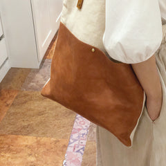 Canvas Leather Handbag