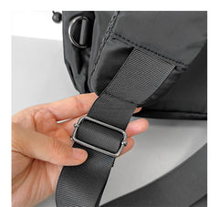 Nylon Navy Large Sling Bag For Men Sling Bag For Big Men Mens Large Sling Bag