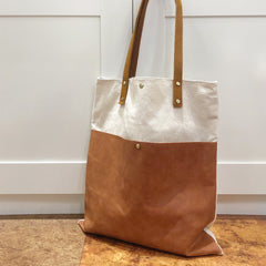 Canvas Leather Handbag