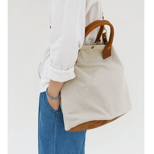 White Canvas Tote Bags 