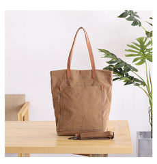 totes for men Khaki Mens Canvas Tote Tote bag On Shoulder Mens Canvas Work Tote Bags for Men