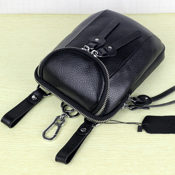 holster for phone and wallet​ Leather Belt Pouch Mens Leather Belt Bag Leather Phone Holster Convertible Small Crossbody Bag