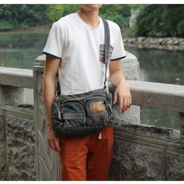 Messenger Bags Denim for Women Mens Denim Crossbody Bag Denim Cross Bag Denim Shoulder Bag