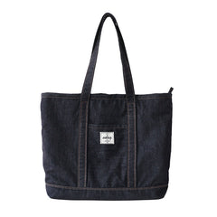 Womens Blue Denim Large Tote Bag