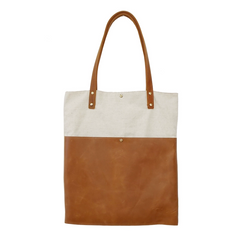 Canvas Leather Handbag