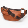 Brown Mens Leather Fanny Pack Chest Bag Brown Leather Bumbag Leather Belt Bag For Men