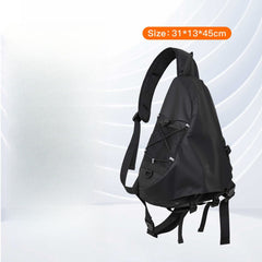 Waterproof Black Sling Bag For Big Men