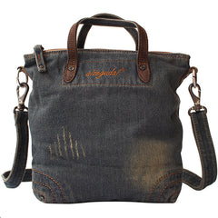 Blue Denim Small Tote Bags Denim Small Tote Side Bags Vintage Small Messenger Bag For Women