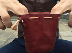 Handmade Leather Mens Women Key Cool Change Wallet Coin Pouch for Men - imessengerbags