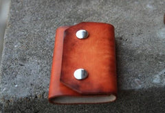 Handmade Mens Leather Key Holder Key Wallet Small Key Wallet for Men - imessengerbags