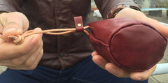 Handmade Leather Mens Women Key Cool Change Wallet Coin Pouch for Men - imessengerbags