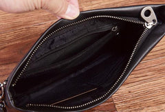 Handmade Genuine Leather Clutch Zip Long Wallet Purse Bag For Mens - imessengerbags