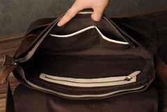 Genuine Leather Mens Cool Messenger Bag Briefcase Work Bag Business Bag for men - imessengerbags