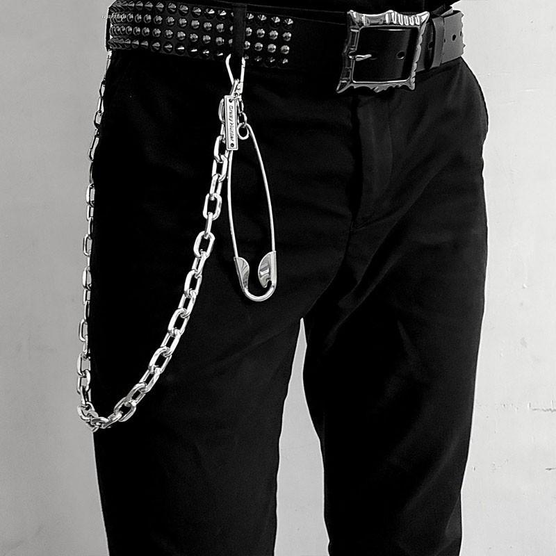 Cool Silver Tag Long Mens Pants Chain Military Tag Wallet Chain