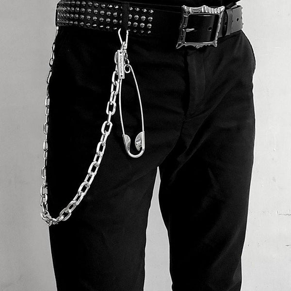 FOMIYES skull pants chain Trouser Chain hip hop jean chain chains for pants  heavy duty chain Jeans Chain for Male mens chain wallet pants chains Metal