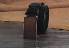 Genuine Leather Punk Rock Biker Trucker Mens Belt Men Black Coffee Belt for Men - imessengerbags