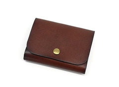 Leather Mens Front Pocket Wallet Small Wallets Card Wallet Change Wallet for Men - imessengerbags