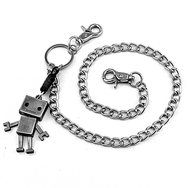 Cool Robot Silver Mens Pants Chain Biker Wallet Chain Jeans Chain Jean Chain Wallet Chain For Men - imessengerbags