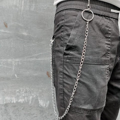 Badass Hip Hop Mens Stainless Steel Long Pants Chain Jean Wallet Chain For Men - imessengerbags