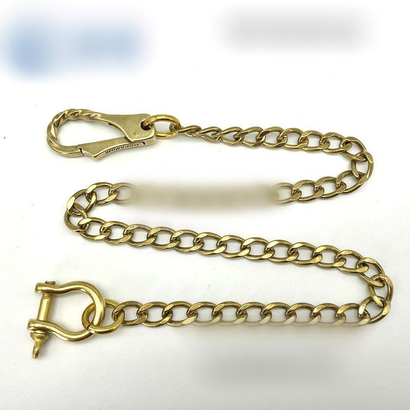 Fashion Pure Brass 18'' Wallet Chain Biker Wallet Chain Pants Chain for Men - imessengerbags