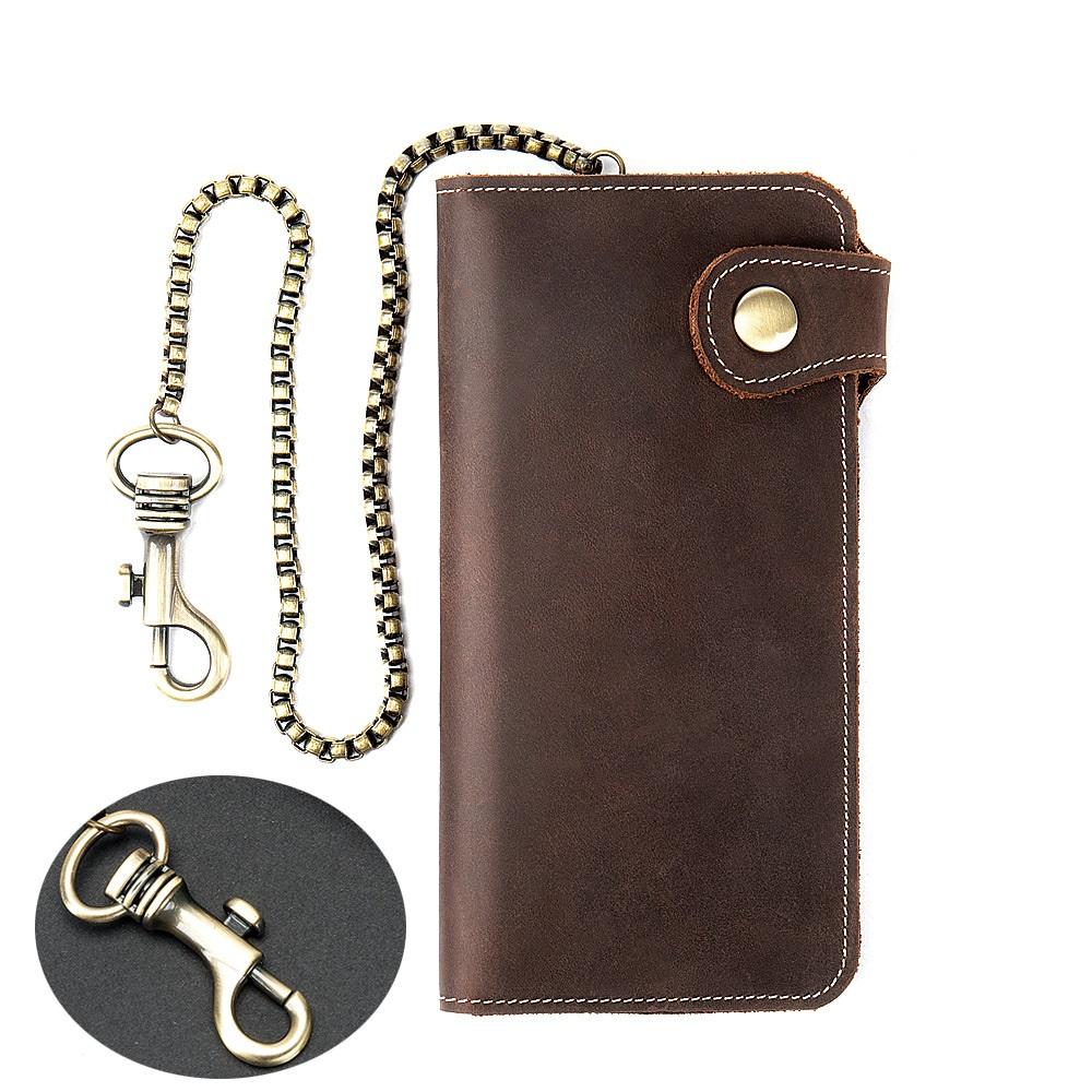 Leather Chain Wallet for Men