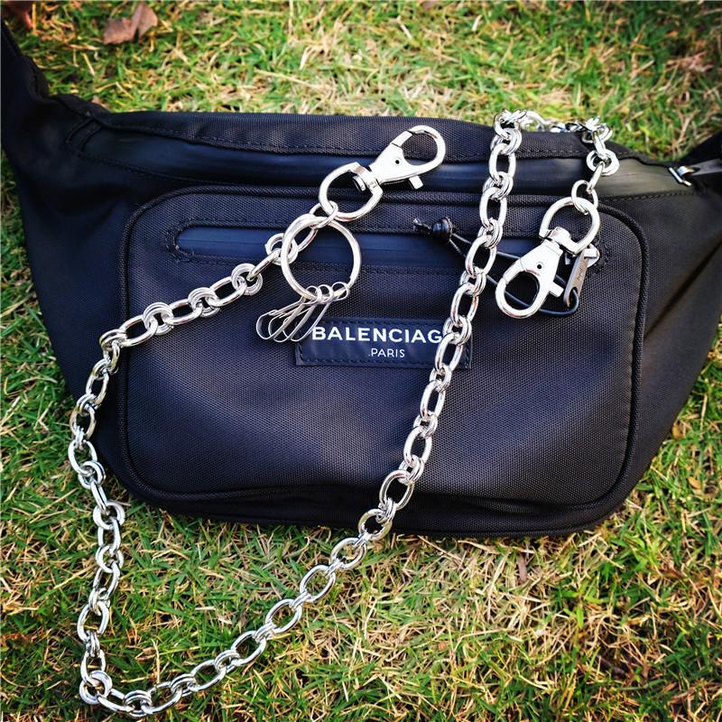 Cool Silver Street Style Pants Chain Key Chain Long Biker Wallet Chain For Men - imessengerbags