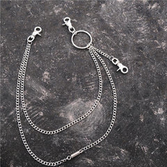 Fashion Mens Womens Long Double Layer Pants Chain Wallet Chain For Men - imessengerbags