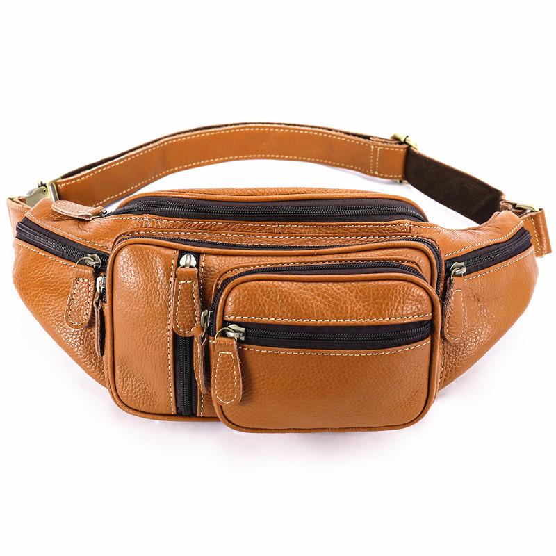 Cool Handmade Brown Leather Men Fanny Pack Hip Bag Bum Pack Waist Bag –  imessengerbags