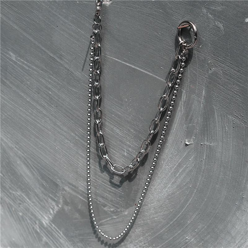 Cool Punk Mens Womens Double Long Pants Chain Wallet Chain Jeans Chain Jean Chain For Men - imessengerbags