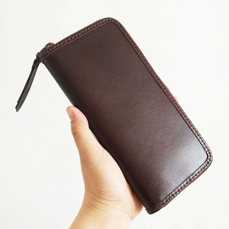 Long wallet for men with 2 zipper and hand holder#longwallets