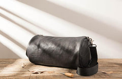 Cool Leather Mens Barrel Shoulder Bags Messenger Bags for Men - imessengerbags