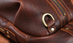 Genuine Leather Mens Cool Chest Bag Sling Bag Crossbody Bag Travel Bag Hiking Bag for men