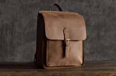 Handmade Leather Mens Cool Backpack Sling Bag Large Travel Bag Hiking Bag for men - imessengerbags